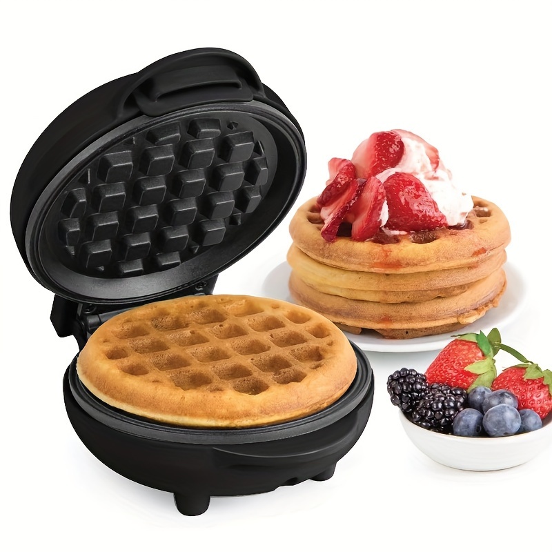 DASIAUTOEM Plancha de Gofres, Mini Gofrera, Sandwichera Tostadora Waffle  Contact Grill, Waflera con Revestimiento Antiadherente y luces LED