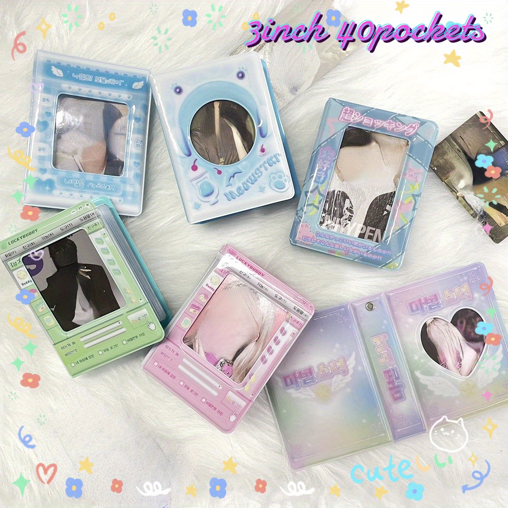 Black Mini Kpop Photocard Binder, Mini Collect Book, Cute Gifts, Korean  Stationery, PC Binder, Kawaii Stationery, Photocard Storage 