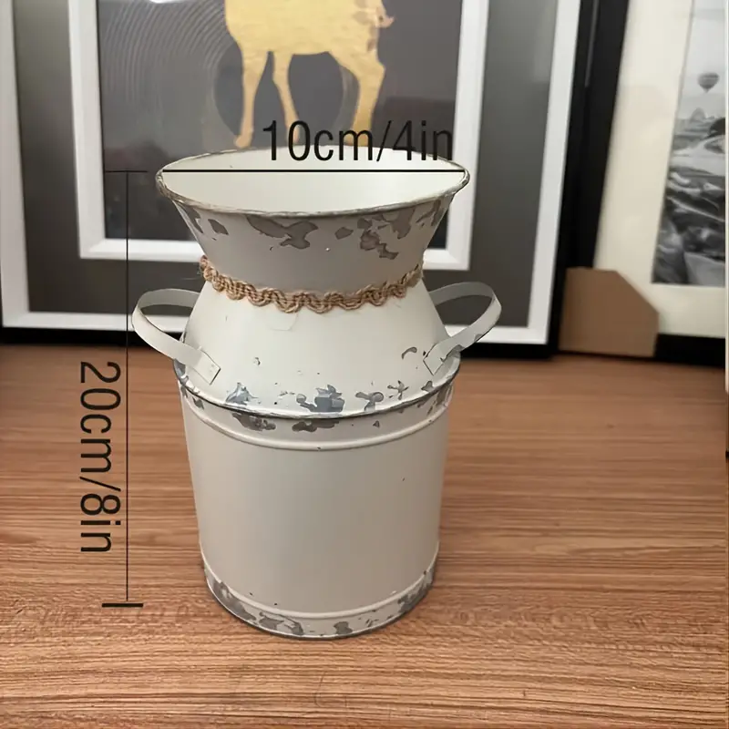 Pitcher Vase Rustic Metal Flower Vase Vintage Milk Jug Mini - Temu