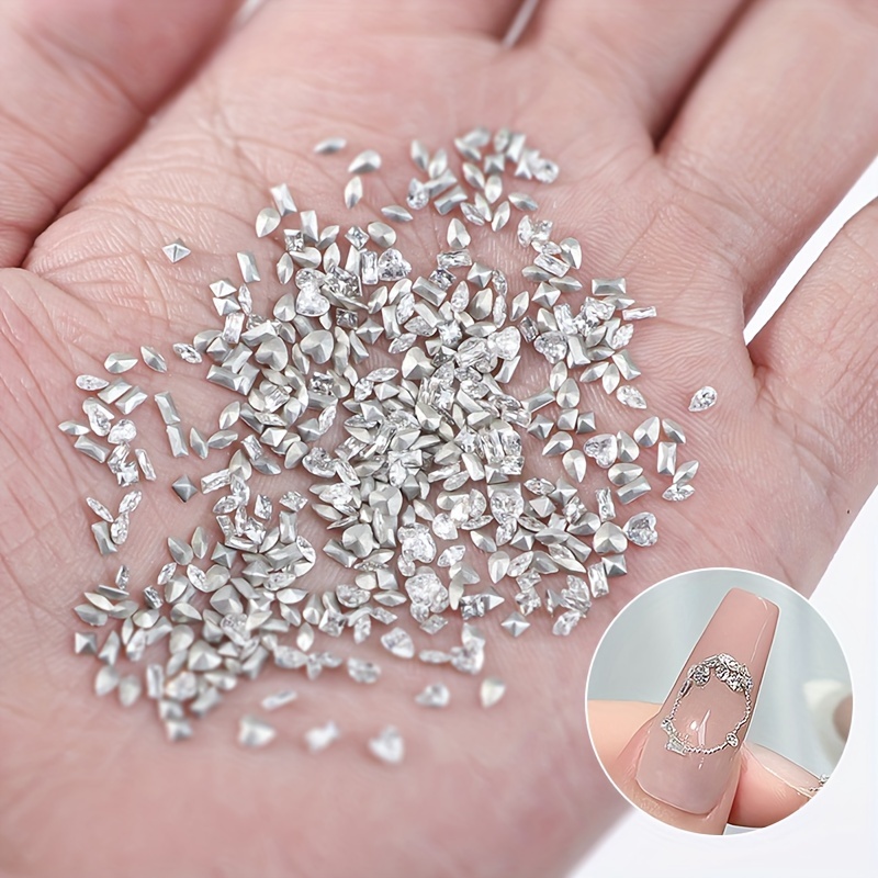 5000x Crystal 3D Nail Art Micro Zircon 1.2mm Mini Rhinestones DIY Decor  Sticker