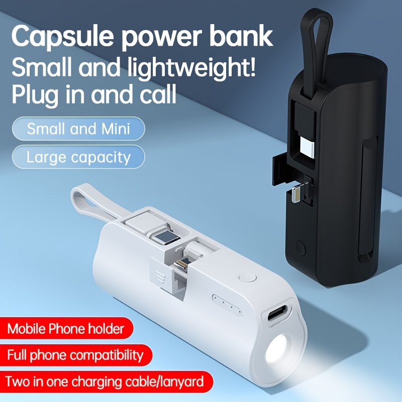 Portable Type C Power Bank - Temu