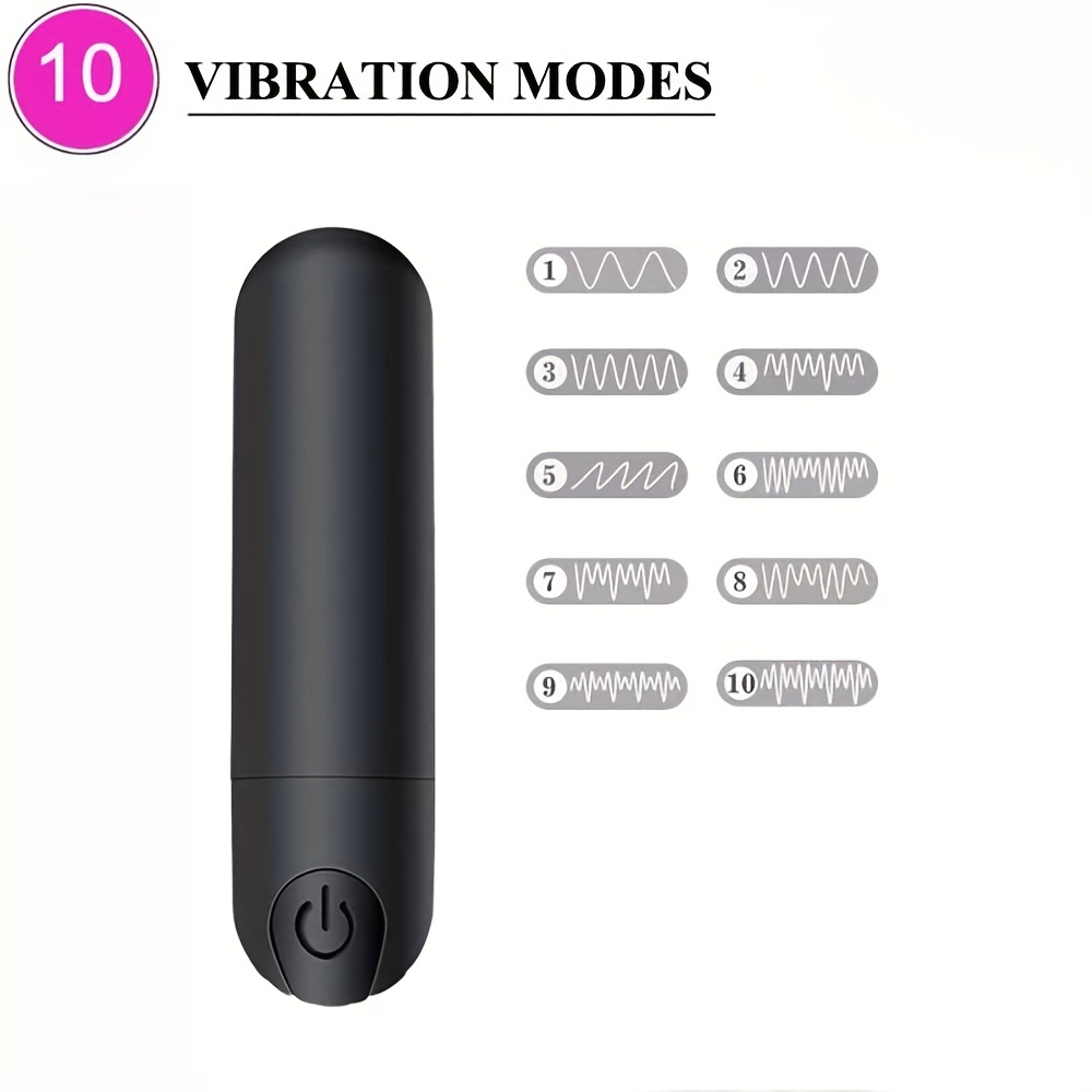 Female Bullet Vibrator 10 Frequency Mini Charging Bullet - Temu