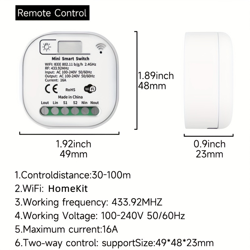 Wireless Wifi Remote Control Power Switch