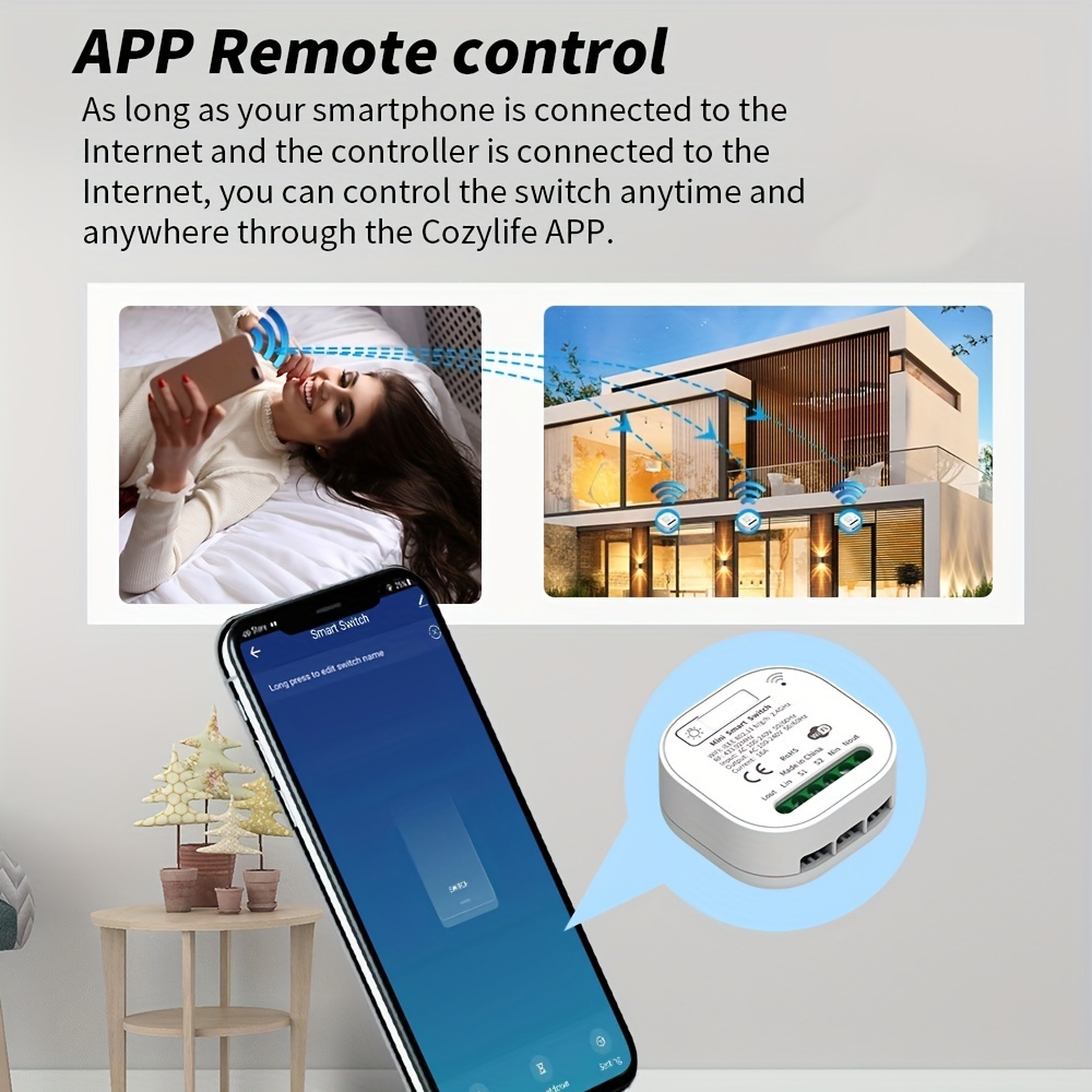 Interruptor Inteligente Wi-Fi Tuya Smart App  Alexa Google Home