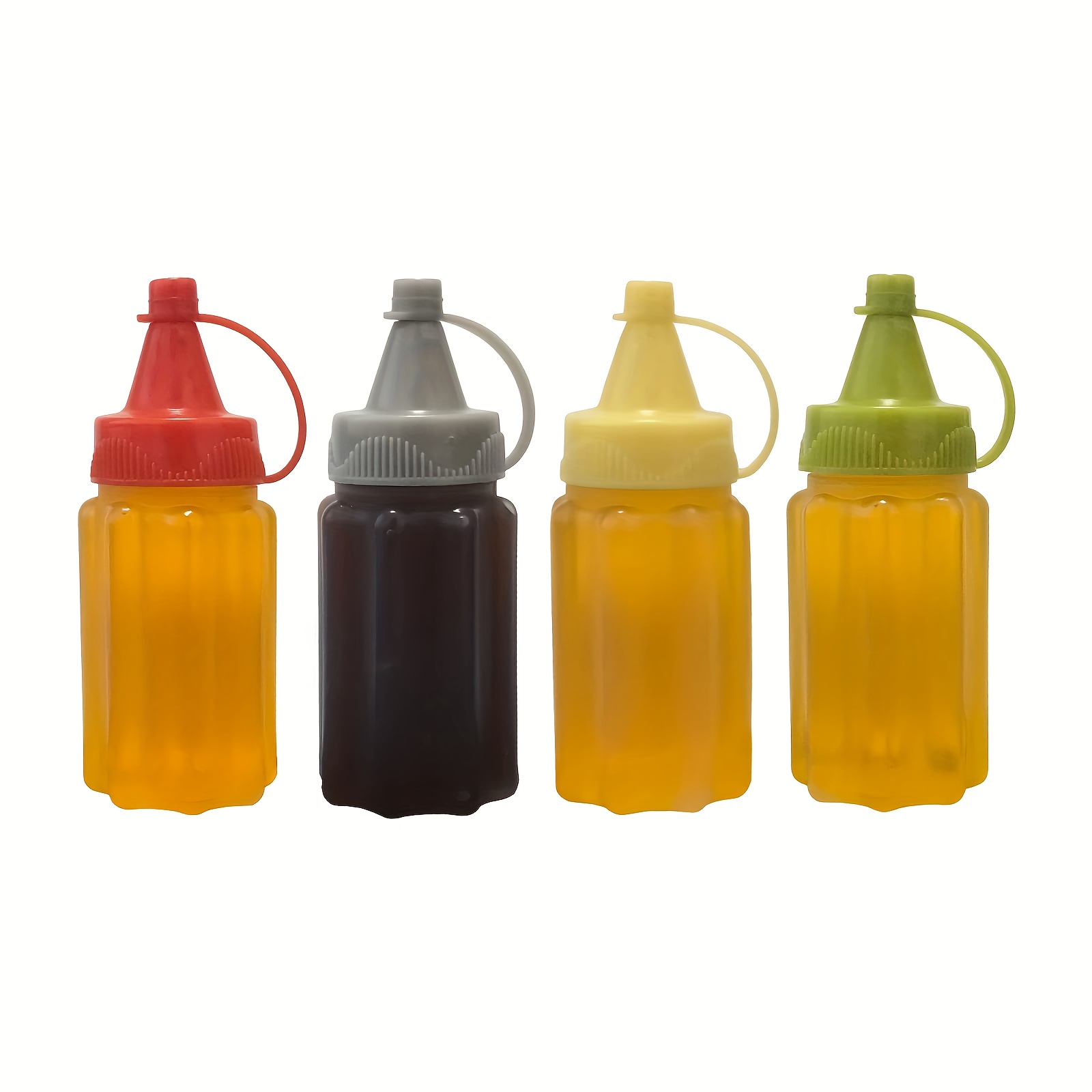 8pcs Mini Water Bottle & Condiment Squeeze Bottle, Plastic Portable  Container For Adult Office Lunch Box & Picnic, Oil, Soy Sauce, Honey, Salad  Dressing Squeeze Bottle, 25ml/0.87oz