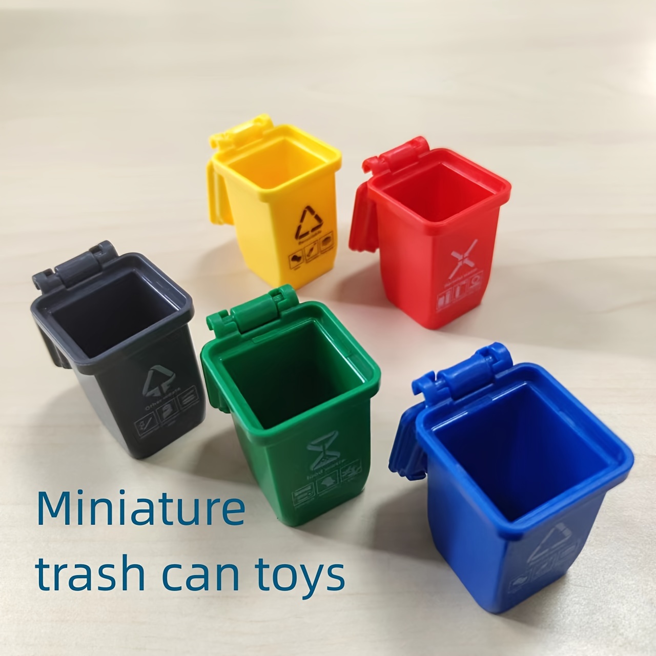 Mini cubo de basura automático para encimera, pequeño bote de basura  automático para escritorio de oficina, mesita de noche, barra de café,  tocador de