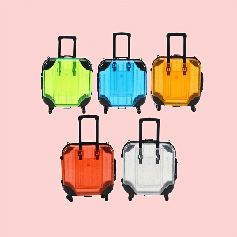 5pcs Mini Suitcase Wholesale Transparent Trolley Luggage Eyelash