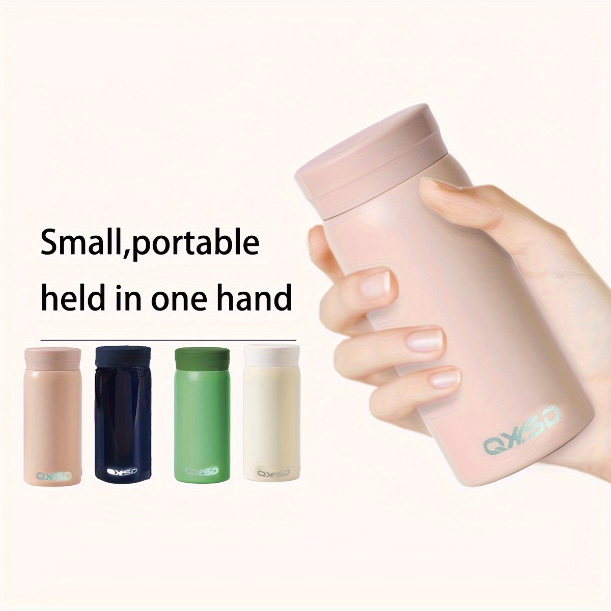 Mini bouteille thermos portable en acier inoxydable, flacons à café sous  vide, tasse de petite capacité, bouteille d'eau de voyage, thermos de 150ml