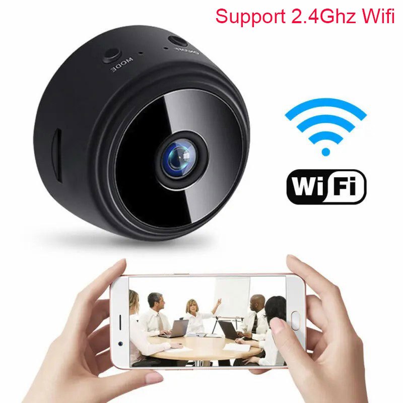 Mini caméra espion Wifi caché 4k sans fil intérieur petite nounou