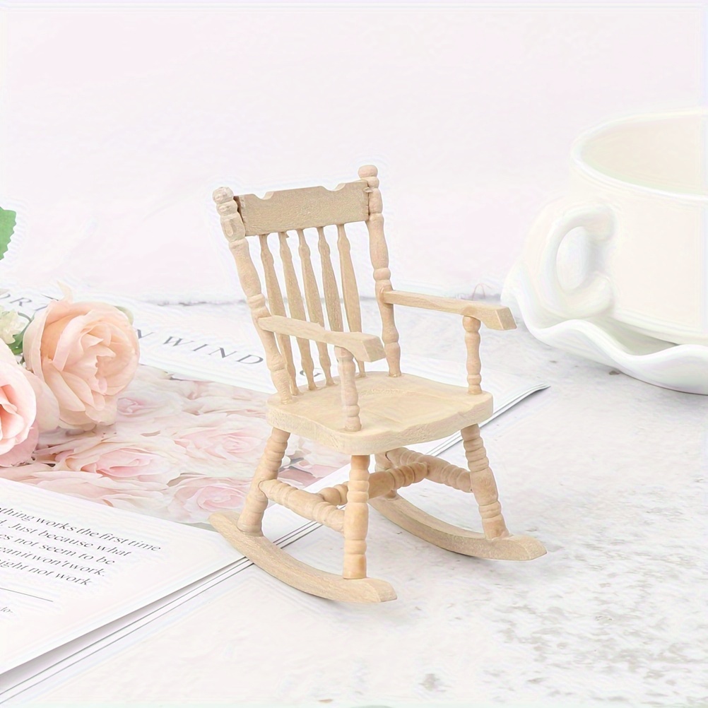 Christmas in Heaven Rocking Chair Ornament Mini Wooden Rocking Chair Christmas  Craft Supplies Home Decor Christmas - AliExpress
