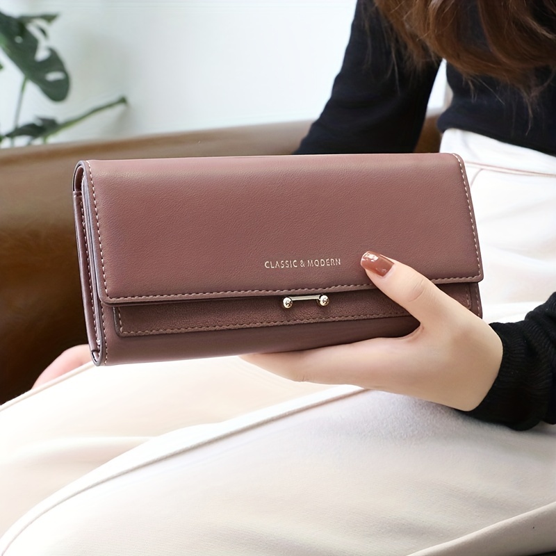 2023 New Wallet Women's Fashion Wrist Strap Short Zero Wallet Large  Capacity Coin Clip Bag Multi Card Card Bag Money Clip - Temu
