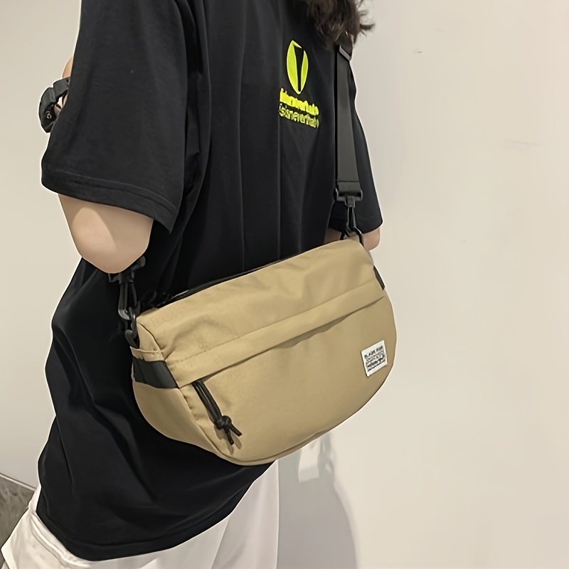  Hipi-shop Fashion color Personalized design nylon dumpling bag  crossbody bag street style shoulder bag purse wallet for men and women  (Black) : Clothing, Shoes & Jewelry