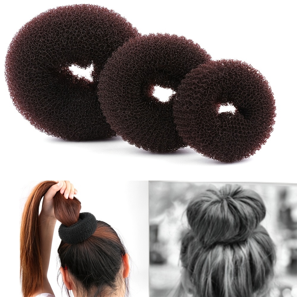 Extra Small Hair Bun Maker for Kids, 6 PCS Chignon Hair Donut Sock Bun Form  for Girls, Mini Hair Doughnut Shaper for Short and Thin Hair (Small Size 2  Inch, Dark Brown)