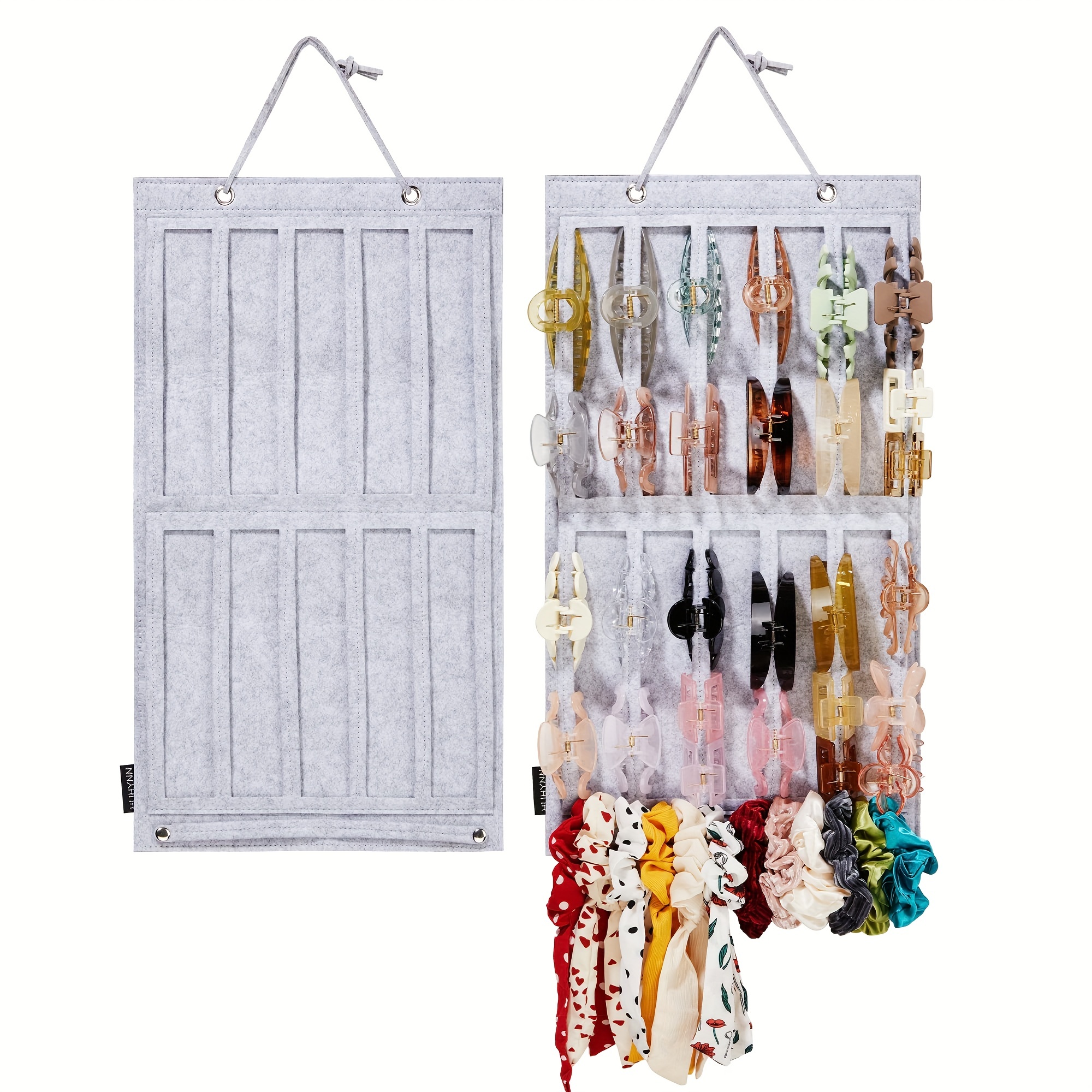 Hair Accessories Organizer Braid Claw Clip Organizer Holder Store Women's  Girl Wall Hanging Decoration For Door Closet Bedroom