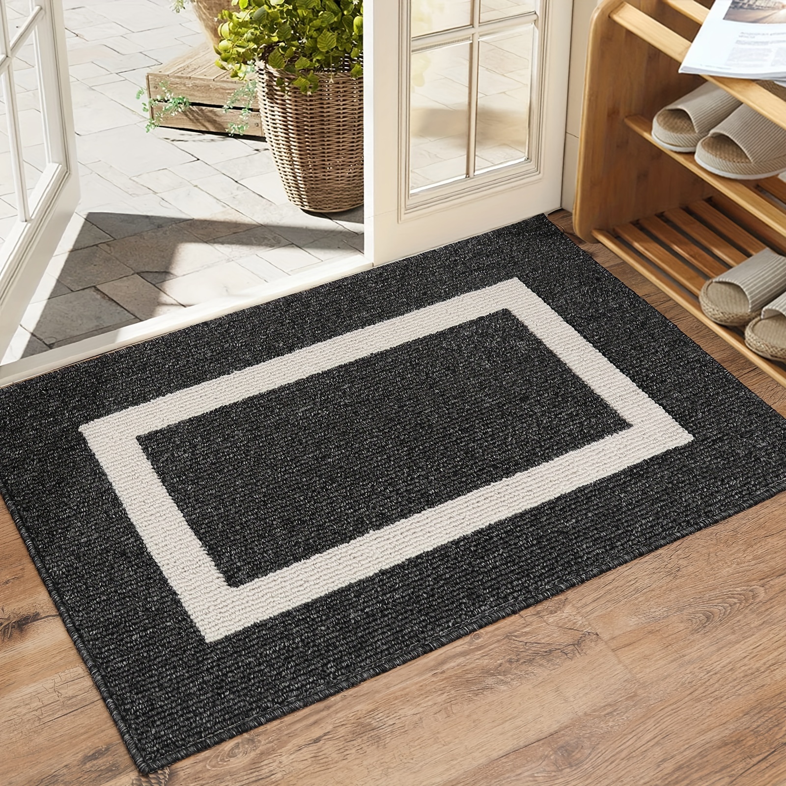 Welcome Guests In Style With This Super Absorbent Door Mat - Temu