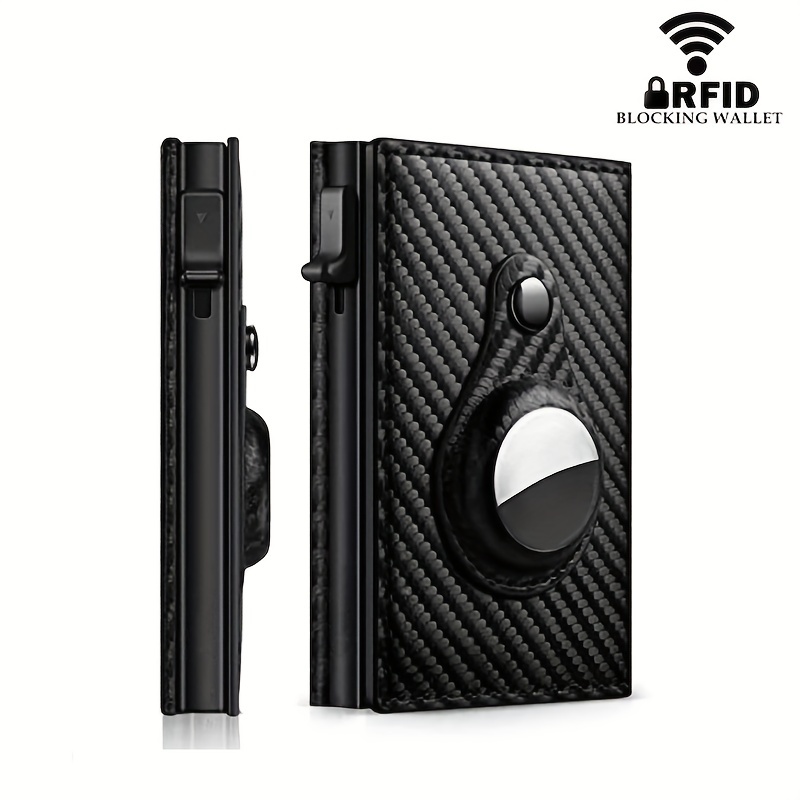 KORDIZ Tactical Wallet - EDC Minimalist RFID Blocking Aluminum Slim Metal  Wallet for Men - Genuine Leather, Smart Front Pocket Credit Card Holder 