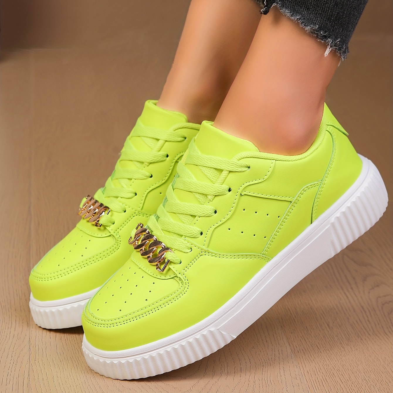 Neon sale green shoes