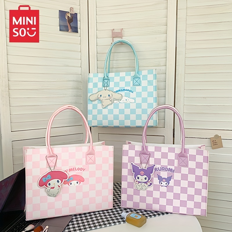 Authentic Sanrio x Miniso - Small Hand Bag w/ Shoulder Straps | Moonguland Kuromi