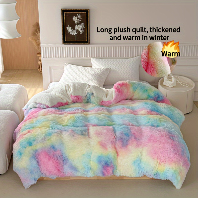 Gradient Pink Faux Fur Velvet Fleece Blanket Winter Blanket Throw Double  Layer Warm Cashmere Coral Faux Rabbit Fur Bed Sheet - AliExpress