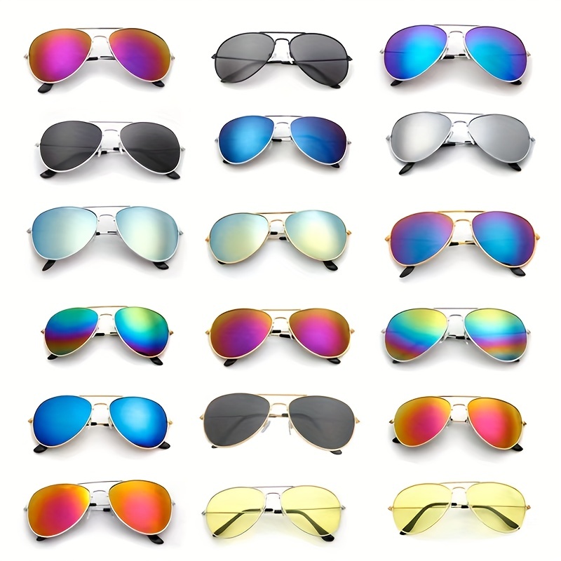 Gafas de Sol Moda Retro para Hombre Lentes polarizado Lujo Espejo Cuadrado  UV400 Women's Men's