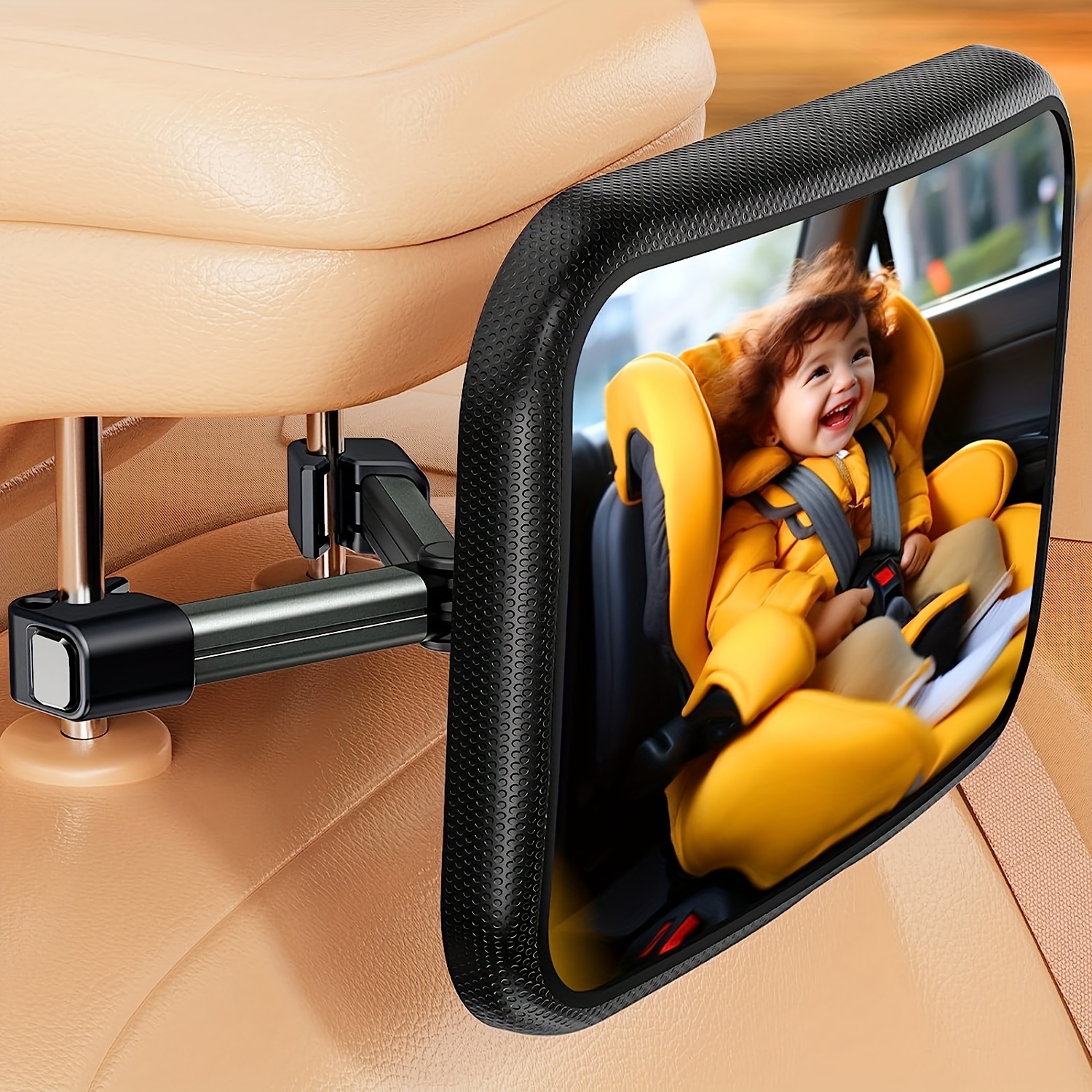Autospiegel Sicherheitsansicht Rücksitzspiegel Baby Gegenüberliegendes  Hinteres Wächter-infant-pflegequadrat Sicherheits-kindermonitor Autozubehör  - Auto - Temu Germany