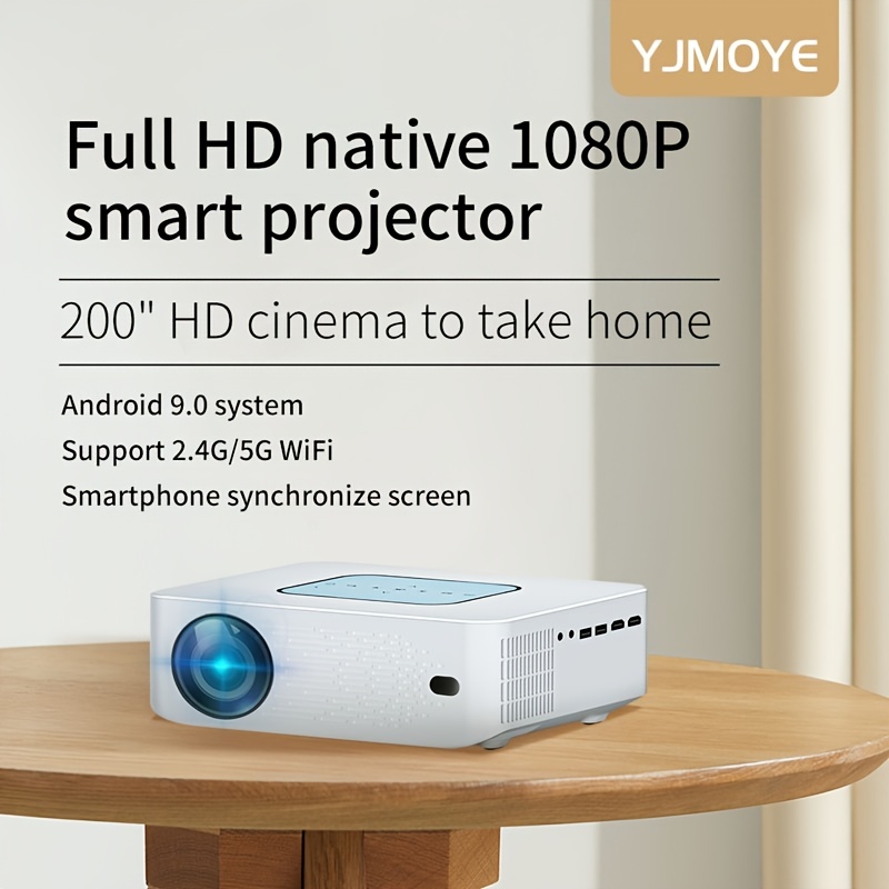 Proyector inteligente HY300 4k Full HD, dispositivo portátil para