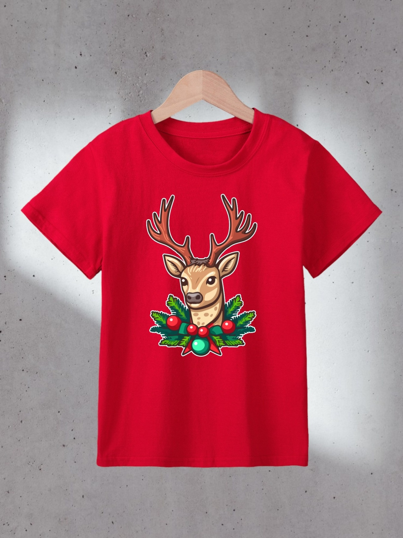 brown reindeer shirt