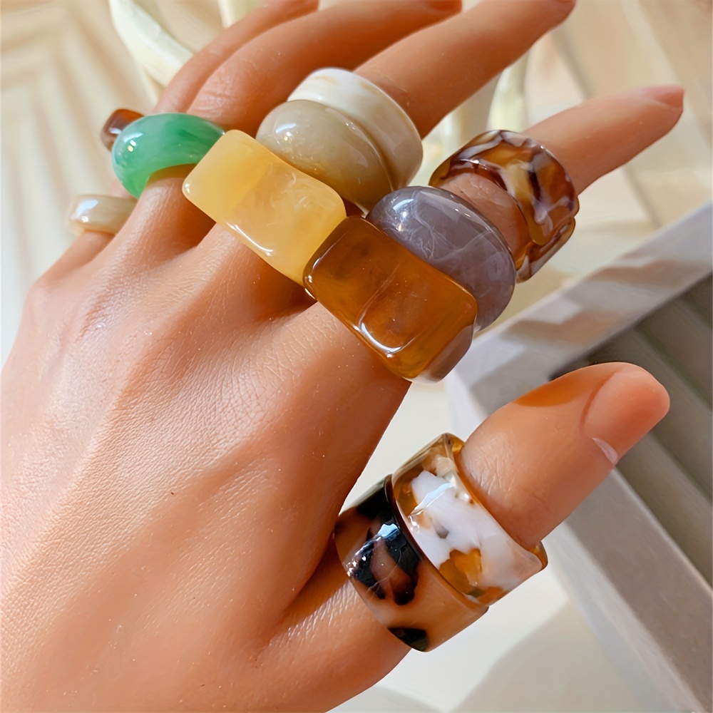 Chunky hot sale rings womens