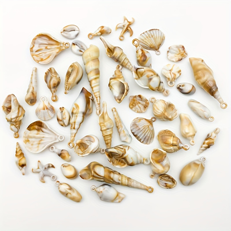 10Pcs DIY Sea Shell Cowrie Charm Beads 15-20mm Beach Seashell Beads for  Jewelry Women Sea Shells Earrings Bracelet Necklace