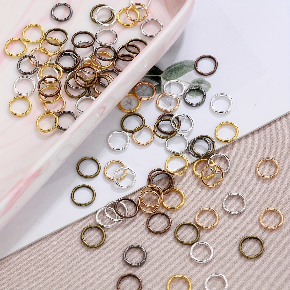 Open Jump Rings For Jewellery Making, 690pcs/set Metal O-Ring Silver  Connectors Rings, Mixed Size Jump Rings Split Key Ring Jewelry Supplies Kit