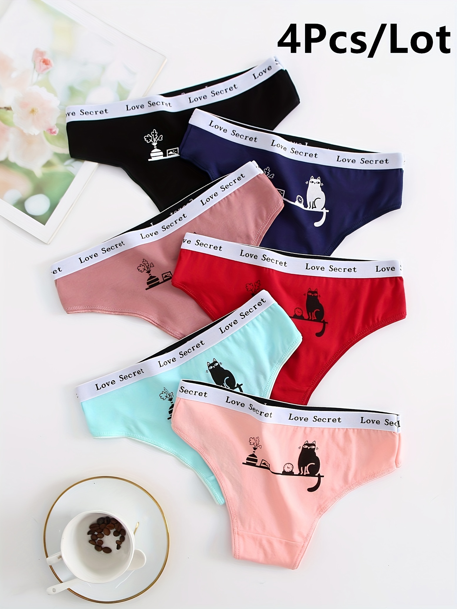Girls Cat Underwear - Temu