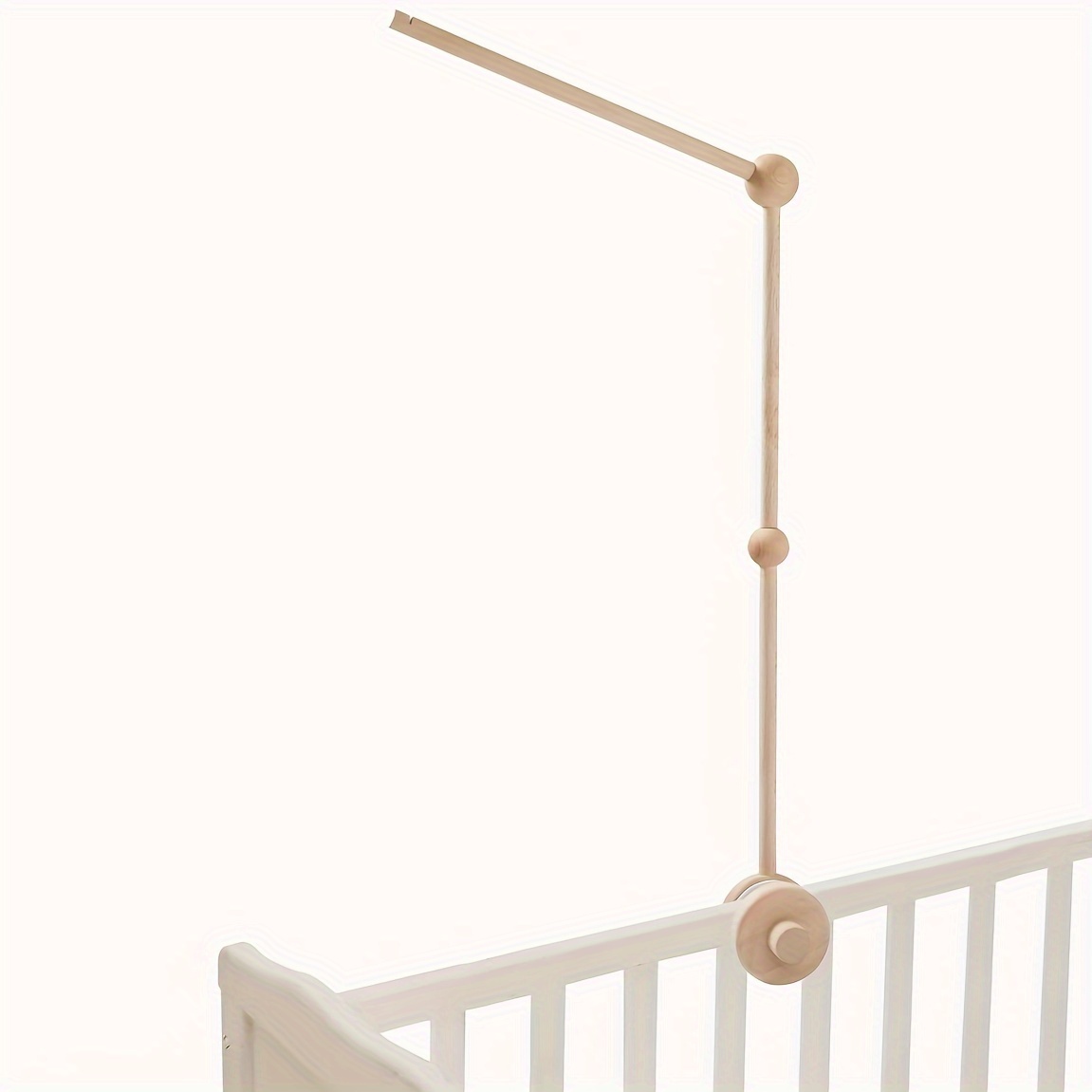Brazo móvil de madera para cuna de bebé, soporte móvil ajustable para cuna  y escritorio, colgante giratorio para bebé, decoración de guardería (3