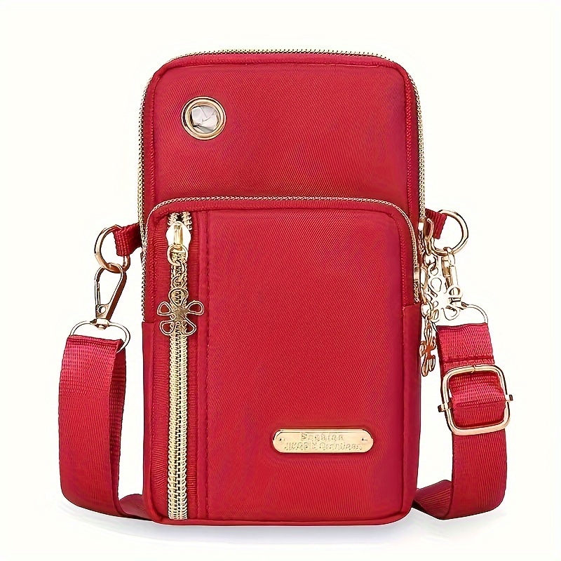 Comprar Bolso cuadrado deportivo para hombre y mujer, minibolsa para  teléfono móvil, bolsos de hombro tipo bandolera, 1 ud.