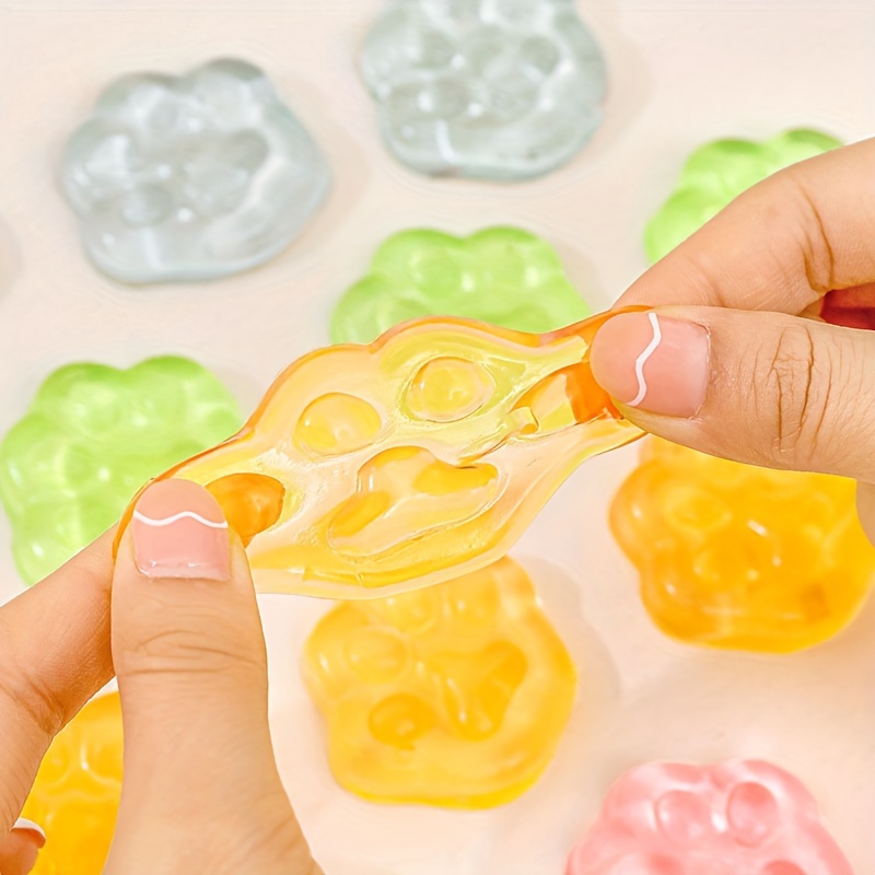 130Pcs 3D Gummy Bear Candy Nail Charms 3D Lollipop Candy Gummies Bear Nail  Art Charms Colorful Resin Acrylic Bear Candy Cute Nail Charms for Nail DIY  Crafting Accessories S0-Bear