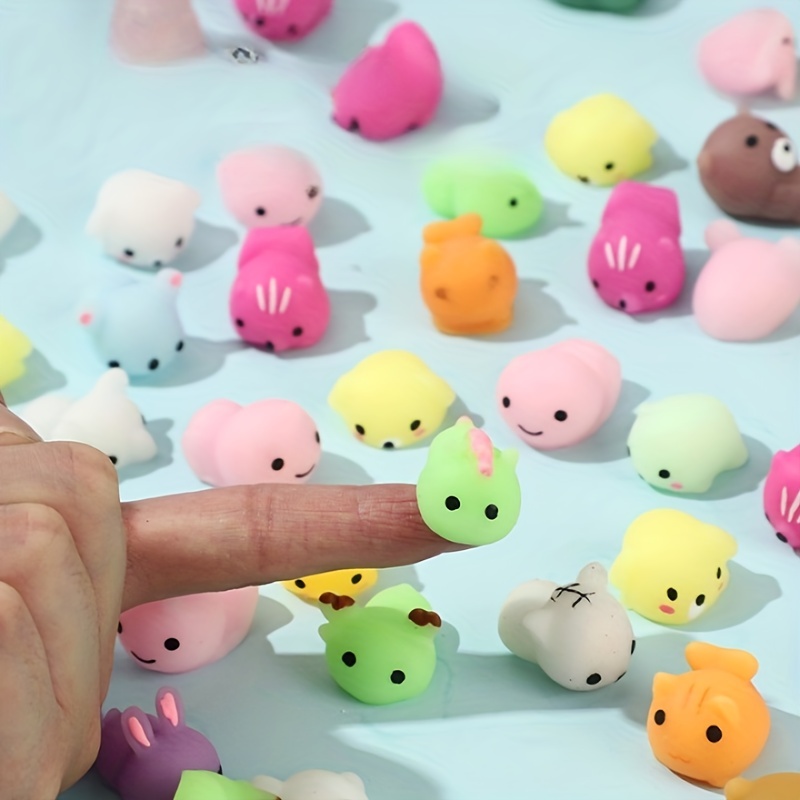 Cheap 50PCS Mochi Squishy Squeeze Toys Mini Animal Anti-stress
