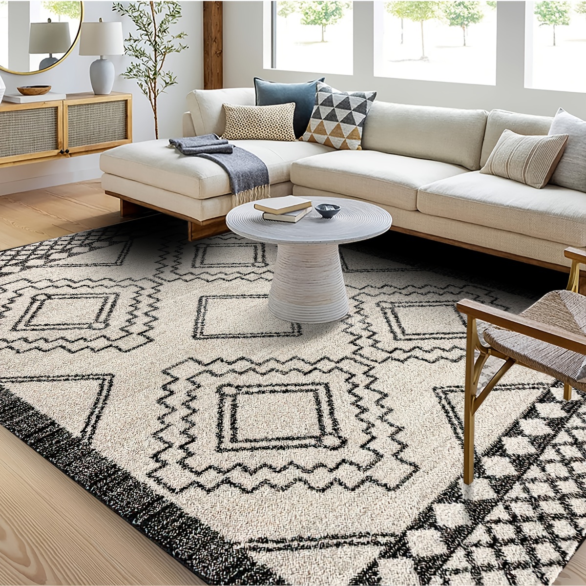 Geometric Modern Living Room Rug – Living and Home