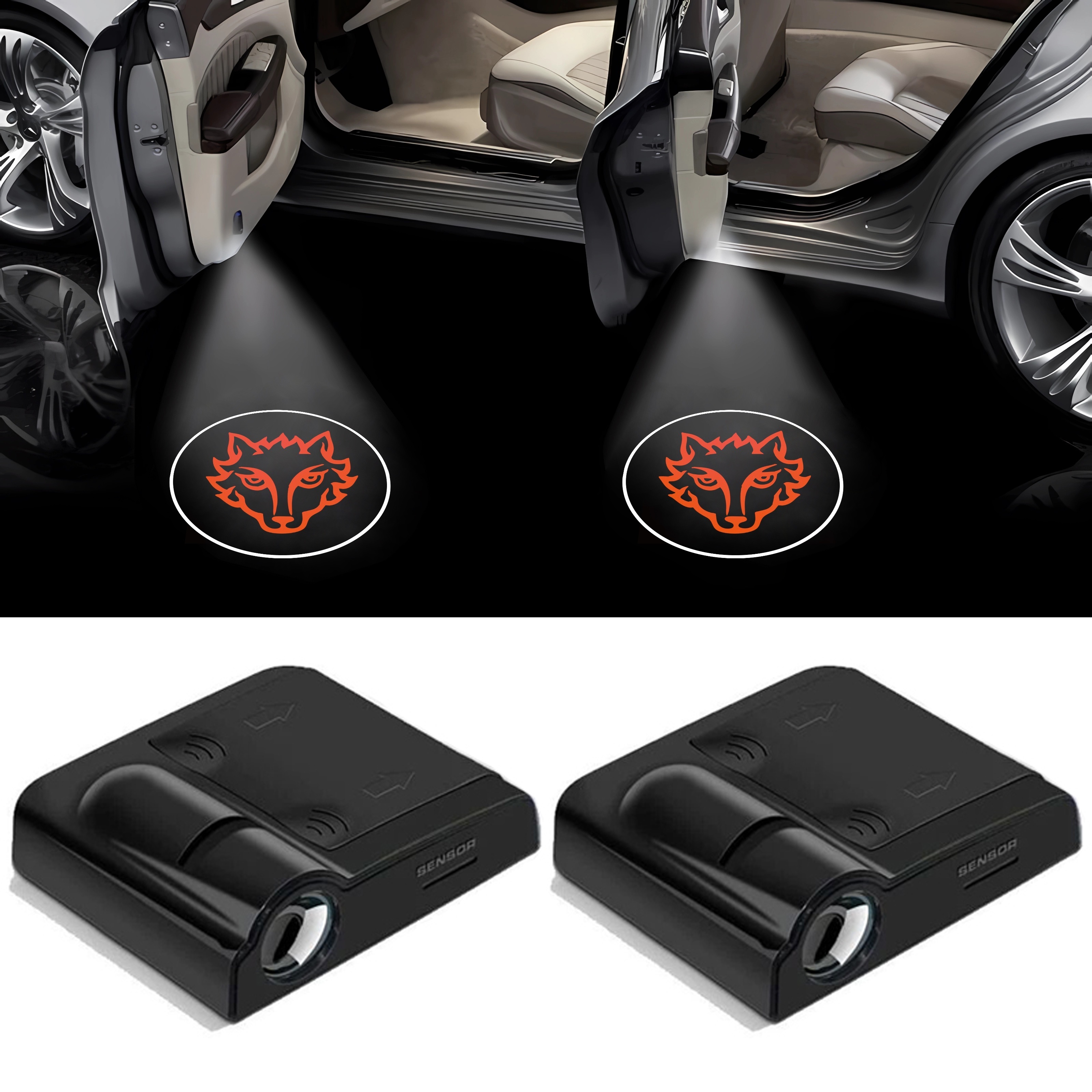 2Pcs Car Door Lights Logo Projector fit Chevrolet MAlibu,Wireless Car –  Nlpearl MCN