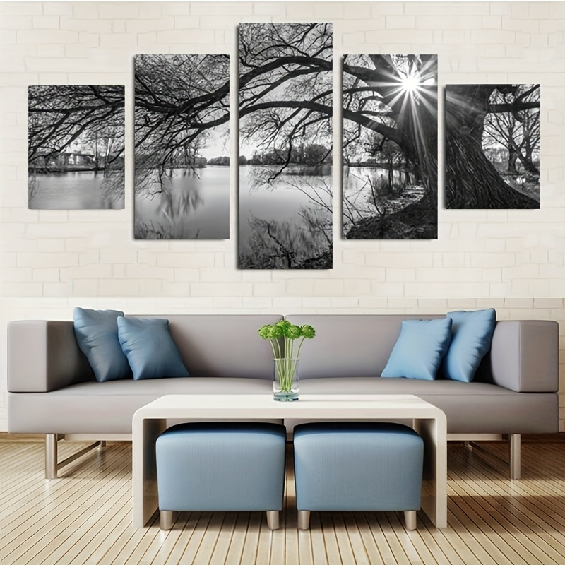 5 Piezas Hd Print Art Canvas Print Posters Modern Beautiful - Temu