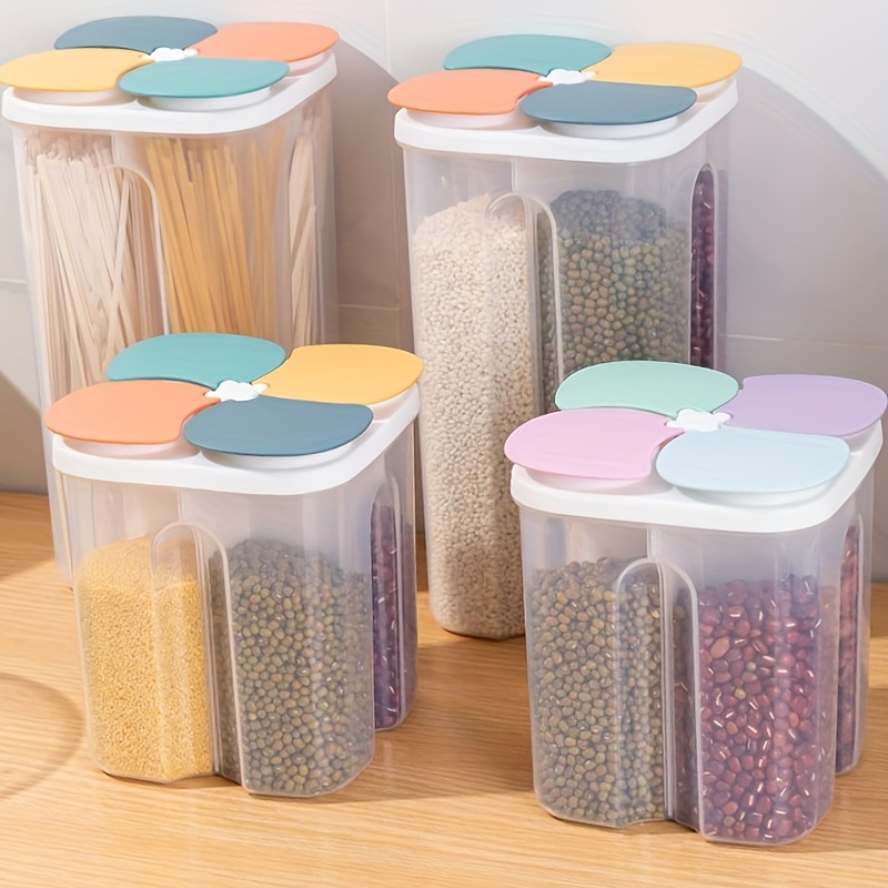 Household Large-Capacity Miscellaneous Grains Sealed Compartment  Transparent Plastic Storage Box with Handle - China Storage Box and Food  Container price