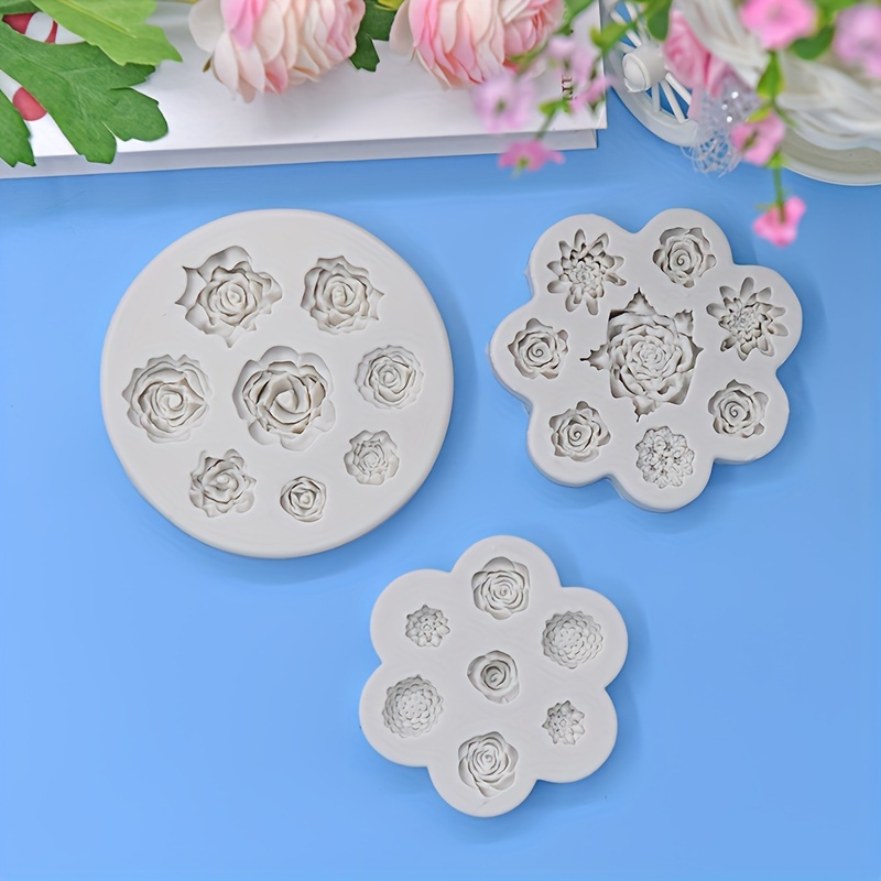 1pc Stampo In Silicone Boccioli Fiori Stampo Decorazione - Temu Italy