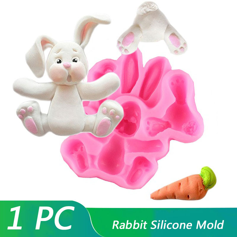 Rabbit Jelly Silicone Mold Cookie Molds Cheese Steam Cake - Temu