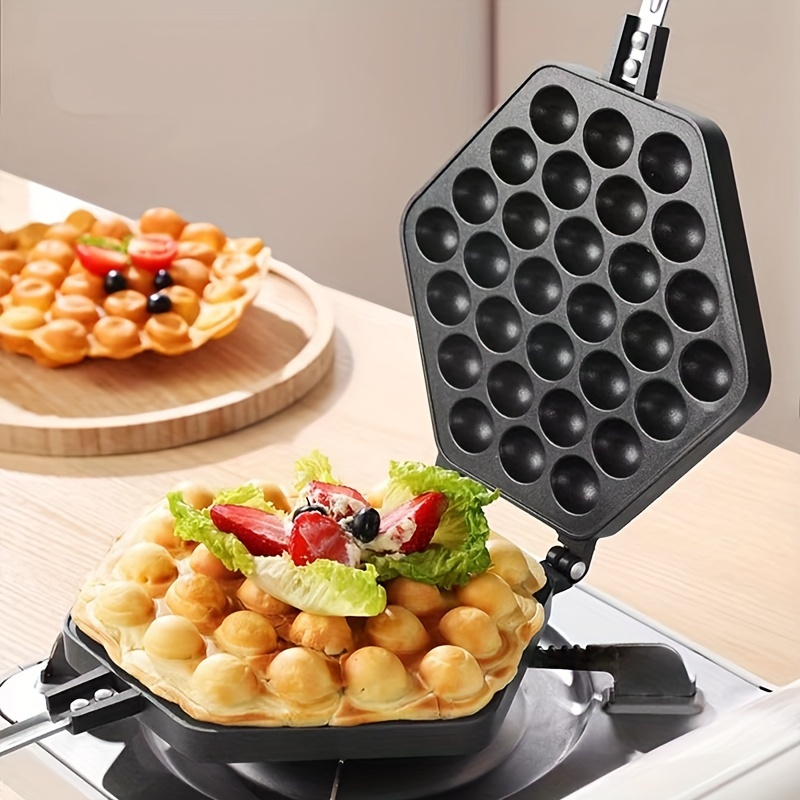1pc 1000w Home Use Double-sided Flower-shaped Waffle Maker Eggette
