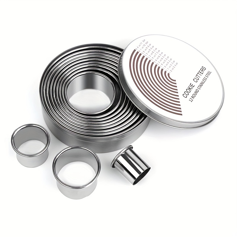 Stainless Steel Ring Mould Cake Tin Set For DIY Fondant Cake And Cookie  Biscuit Cutters With Metal Ring Molds From Bdhome, $12.12