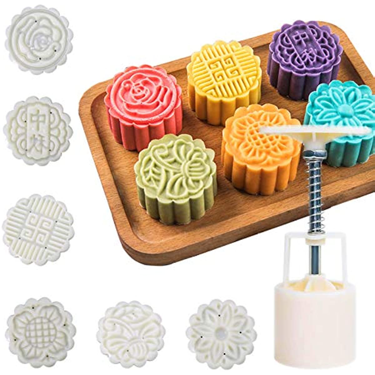 Mooncake Wooden Mold 3d Cookie Molds For Baking Perfect For - Temu