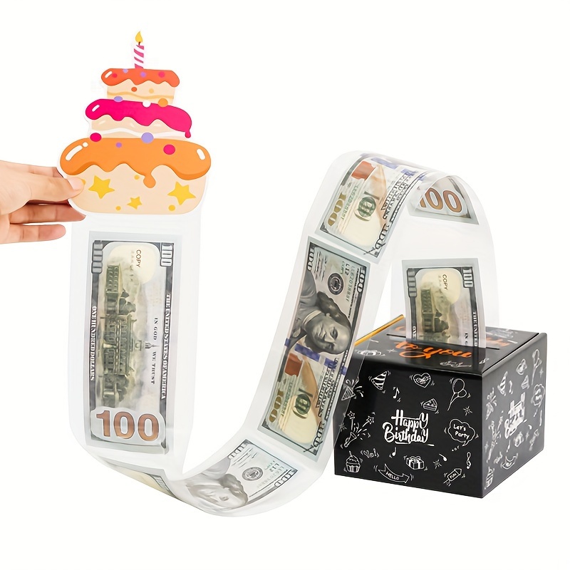 Birthday Money Box Cash Gift Pull Funny Money Gift Boxes - Temu