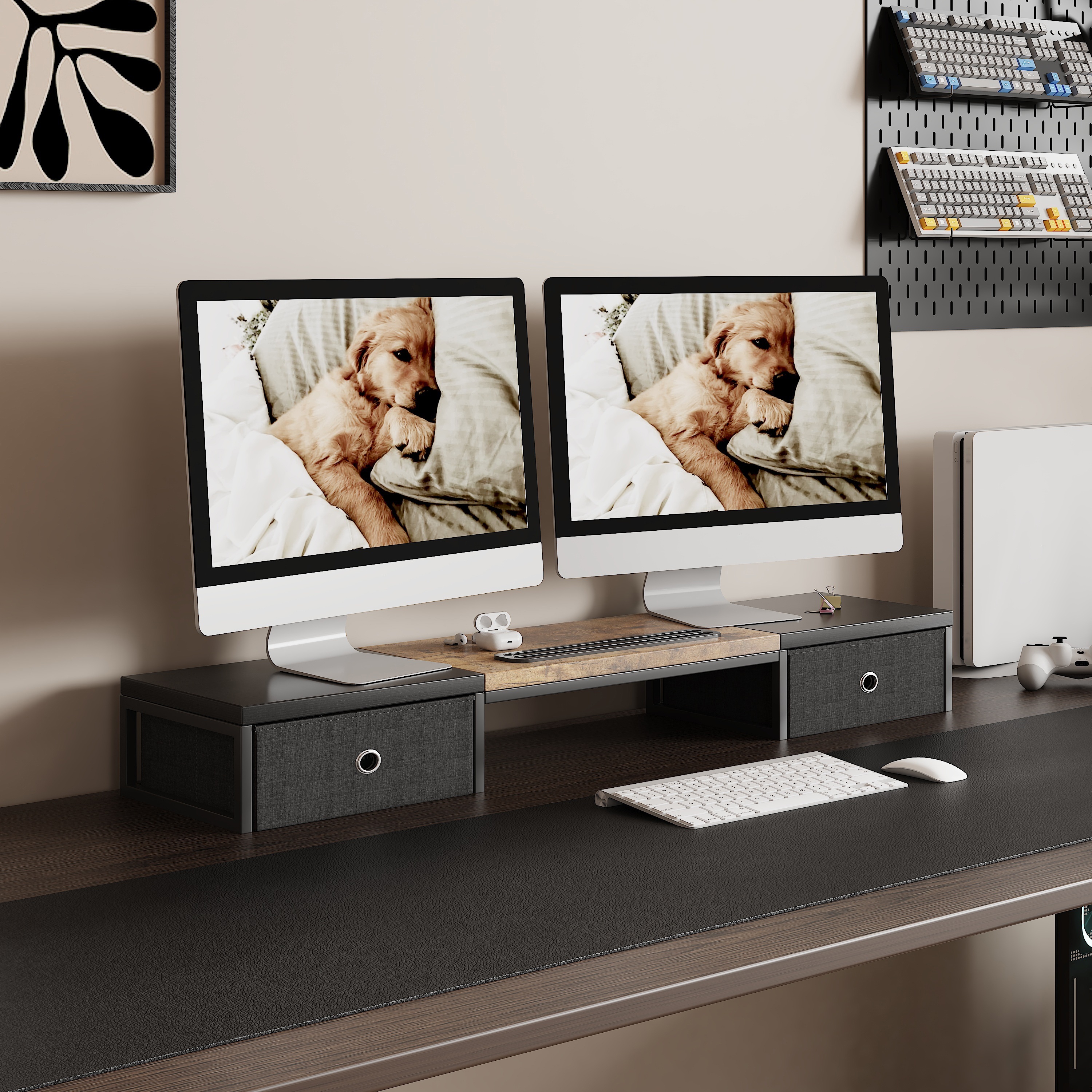 Supporto per monitor FAI DA TE con Mensola - DIY Monitor Stand with shelf 