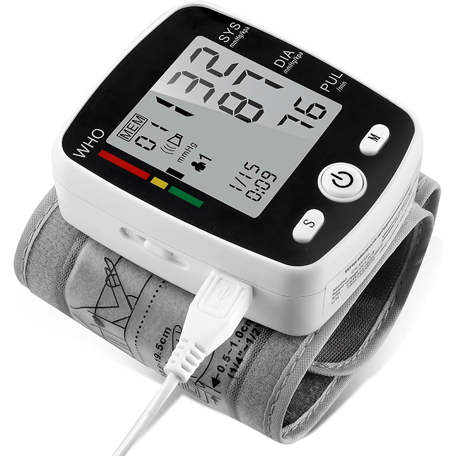 Esfigmomanómetro, Instrumento Medición Presión Arterial Automático  Doméstico, Monitor Presión Arterial Tipo Brazo, Medidor Presión Arterial En  Inglés Neutral Complemento Usb (sin Batería) - Electrodomésticos - Temu