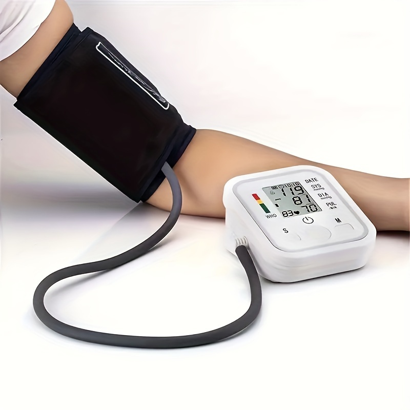 Portátil electrónico digital automático monitor de presión arterial parte  superior del brazo bp máquina medidor de frecuencia cardíaca uso doméstico  [envío gratis]