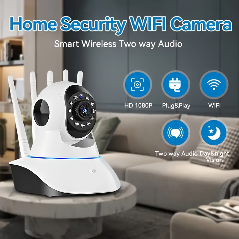  EZVIZ Cámara de seguridad para interiores 2K+, WiFi, cobertura  de 360°, visión nocturna, seguimiento automático de movimiento, monitor de  bebé para mascotas, conversación bidireccional, compatible con : Electrónica