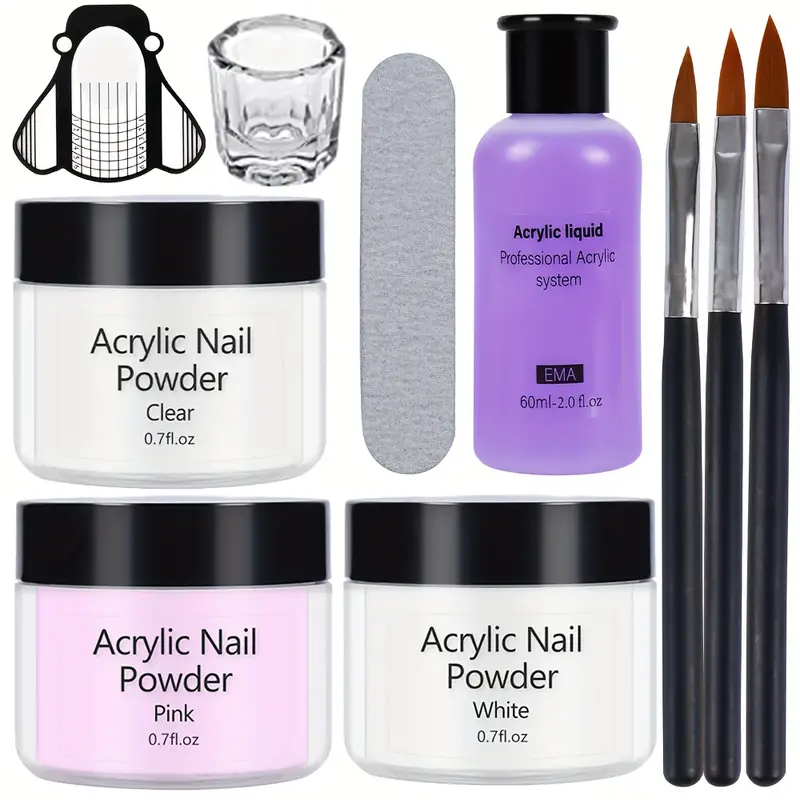 Acrylic Nail Kit Acrylic Powder and Liquid Set, Monomer Liquid Set
